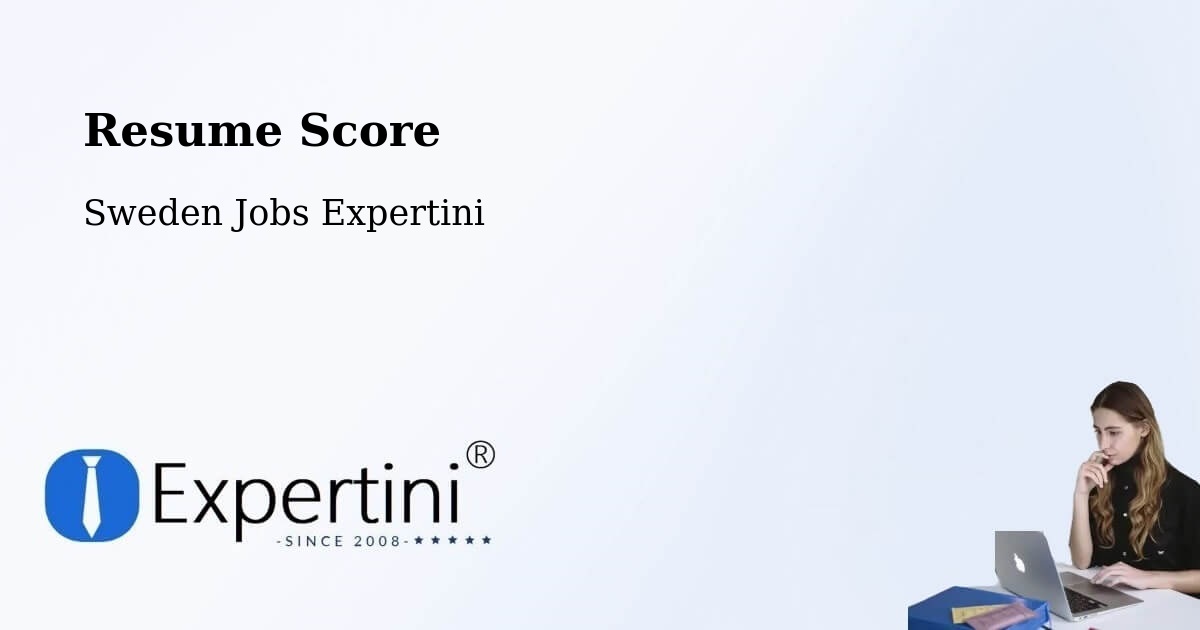 Resume Score & Job Description Match Tool – Tranås - Sweden Jobs Expertini